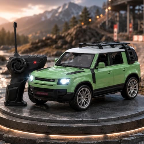 MiniExplorer SUV Defender Remote Control RC Car with Real Smoke | High Speed Racing Toy with LED Lights | Rechargeable Battery | Fully Functional RC Vehicle for Kids Boys & Girls|B0GVT13HQ2