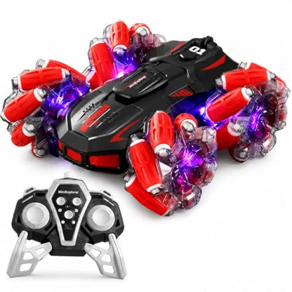 MiniExplorer SUV Defender Remote Control RC Car with Real Smoke | High Speed Racing Toy with LED Lights | Rechargeable Battery | Fully Functional RC Vehicle for Kids Boys & Girls|B0GVT13HQ2