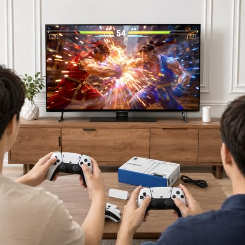 RetroGoods HD Retro Video Game Console Stick with Dual Wireless Controllers, Plug and Play TV Gaming System, Portable Entertainment Device with Classic for Kids and Adults|B0H5W8838D