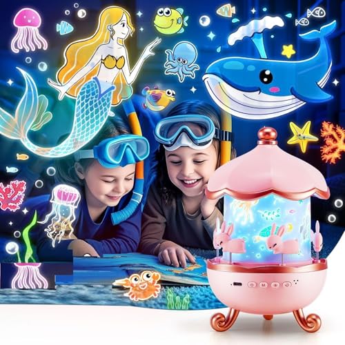 Rabbit Night Light Bunny Projector Galaxy Projector Star Projector Kids Night lamp Nursery Light Bedroom Projector USB Night Light Baby Room Light Kids Room Decor|B0H82QXBMC