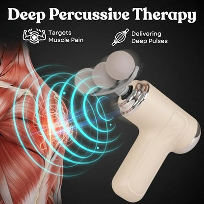 Dealsure Massage Gun | Massage Gun for Pain Relief | 9 Adjustable Heads for Deep Tissue, Muscle Relief for Back, Shoulder & Foot|B0FSLD9JVD