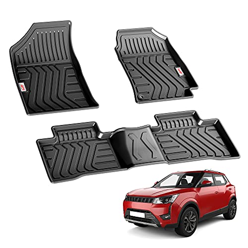 GFX TPV Car Floor Mats Premium Life Long Foot Mats | Compatible with Dzire (2012 to 2019) / Swift (2011 to 2017) Onwards | Waterproof, Anti-Slip, All-Weather, Durable & Easy to Clean Car Mats, Black|B0CZXGXX6N