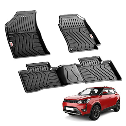 GFX TPV Car Floor Mats Premium Life Long Foot Mats | Compatible with Dzire (2012 to 2019) / Swift (2011 to 2017) Onwards | Waterproof, Anti-Slip, All-Weather, Durable & Easy to Clean Car Mats, Black|B0CZXGXX6N