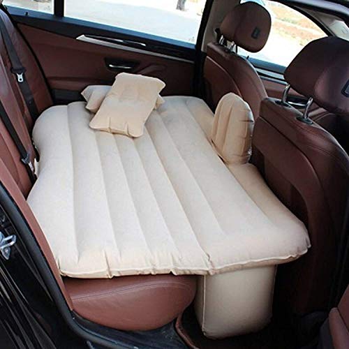 Allextreme Car Inflatable Air Mattress Back Seat Camping Bed,Universal Portable SUV Extended Air Couch with Two Air Pillows Travel Sleeping baby kids with Air Pump,Blow Up Bed (Black)|B078L41WDC