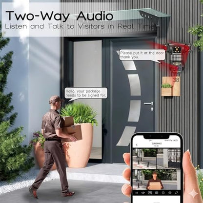 securinnov 6MP Triple Lens PTZ WiFi Outdoor Security Camera with 3-Screen Monitoring | Auto Motion Detection | Color Night Vision |Two-Way Audio Communication (Triple Lens PTZ)|B0H6TXTQ2J