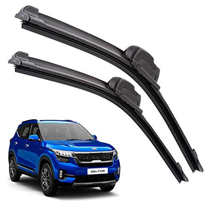 Euro Care Windshield Car Wiper Blades Compatibility with Tata Altroz - Set of 2Pc (D-24,P-16)|B0B7XRMBJ3
