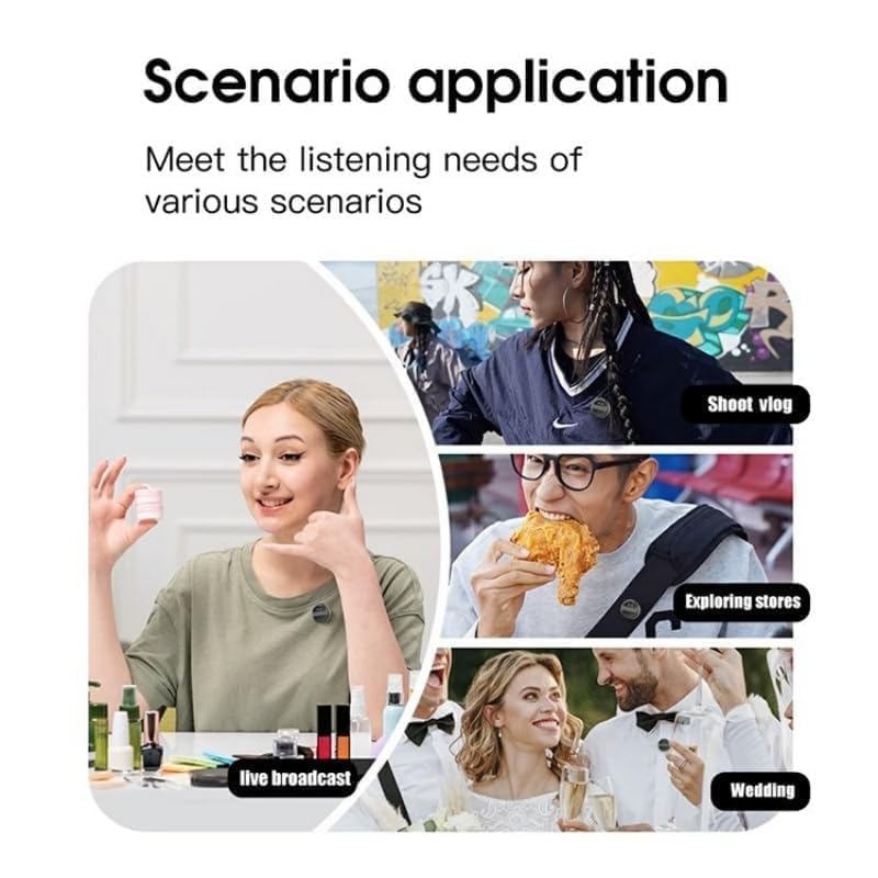 Tp MaX DuAl WiReLeSs LaVaLiEr MiCrOpHoNe FoR aNdRoId & iPhOnE | NoIsE cAnCeLlAtIoN | PlUg & PlAy | MiNi ClIp MiC fOr ViDeO rEcOrDiNg | VlOgGiNg & LiVe StReAmInG wItH cHaRgInG cAsE (Q8)|B0H8CQQXRY