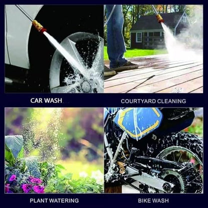 (Double Battery) Cordless Portable Wireless Pressure Washer Gun 48V 12000mAh High Pressure Water Gun for Car Wash & Bikes Cleaning with Adjustable Nozzles & 5M Hose Pipe Car|B0H9SG6WWY