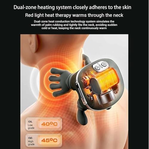 Concepta Neck Massager for Cervical Pain | Wireless Shiatsu Back & Neck Massager | Wireless Heated Neck Massagers & Shoulder Massager | Portable Body Massager Machine for Pain Relief|B0GCHWQCG1
