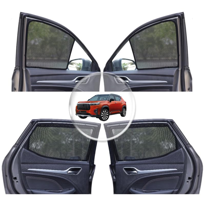 NEODRIFT 'NeoShade' Magnetic Car Sunshades for Hyundai Creta (2020-2026) (Set of 2 - Front Row Only)(UV Protection, Magnetic Grip, Privacy & Heat Control)|B0DWF1W9X3