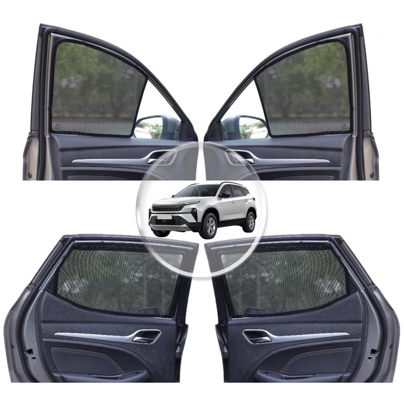 NEODRIFT 'NeoShade' Magnetic Car Sunshades for Hyundai Creta (2020-2026) (Set of 2 - Front Row Only)(UV Protection, Magnetic Grip, Privacy & Heat Control)|B0DWF1W9X3