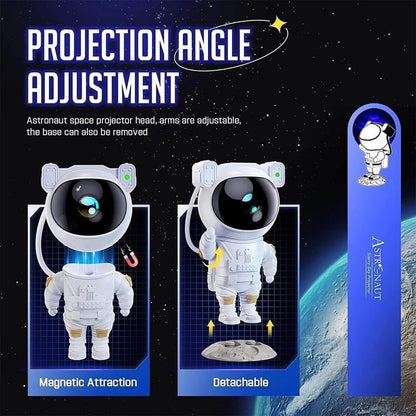 fizzytech Astronaut Galaxy Projector Night Light with 360 Degree Rotating Nebula, Remote Control, Timer & Adjustable Head for Kids Bedroom|B0H5WT3NNM