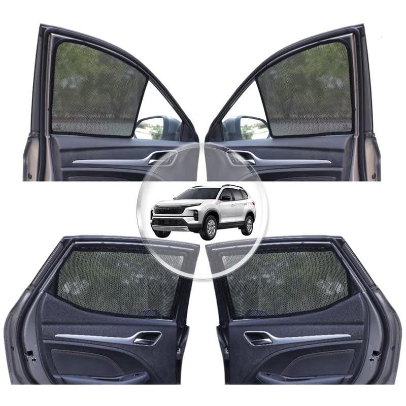 NEODRIFT 'NeoShade' Magnetic Car Sunshades for Hyundai Creta (2020-2026) (Set of 2 - Front Row Only)(UV Protection, Magnetic Grip, Privacy & Heat Control)|B0DWF1W9X3