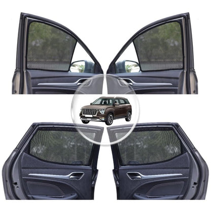 NEODRIFT 'NeoShade' Magnetic Car Sunshades for Hyundai Creta (2020-2026) (Set of 2 - Front Row Only)(UV Protection, Magnetic Grip, Privacy & Heat Control)|B0DWF1W9X3