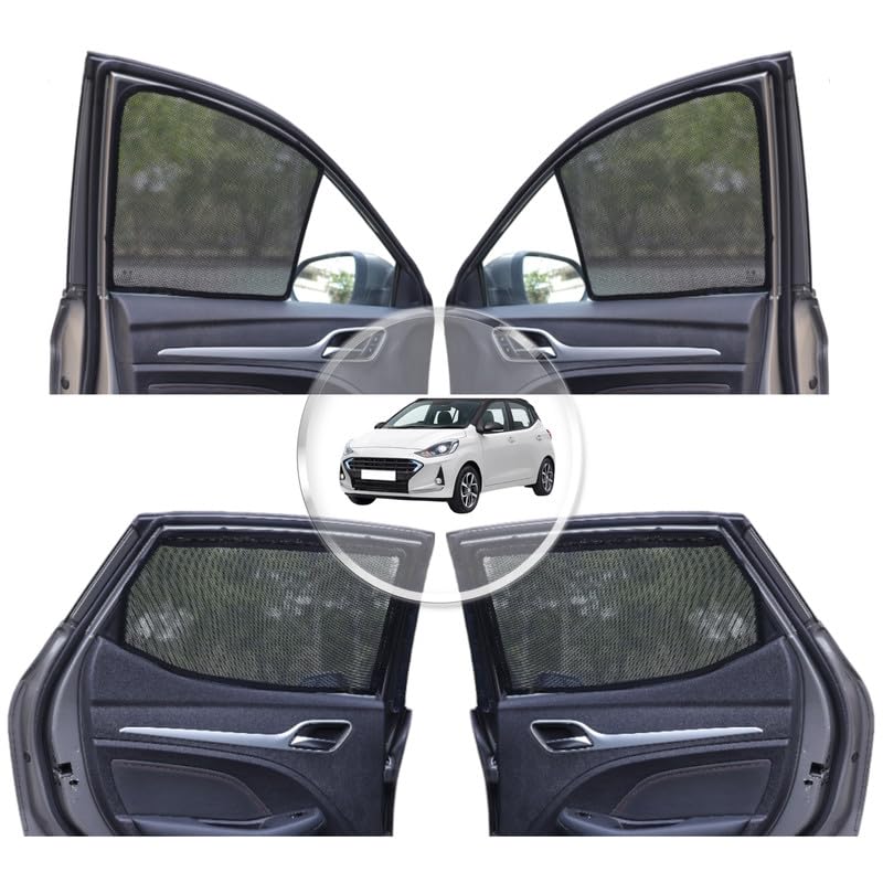 NEODRIFT 'NeoShade' Magnetic Car Sunshades for Hyundai Creta (2020-2026) (Set of 2 - Front Row Only)(UV Protection, Magnetic Grip, Privacy & Heat Control)|B0DWF1W9X3