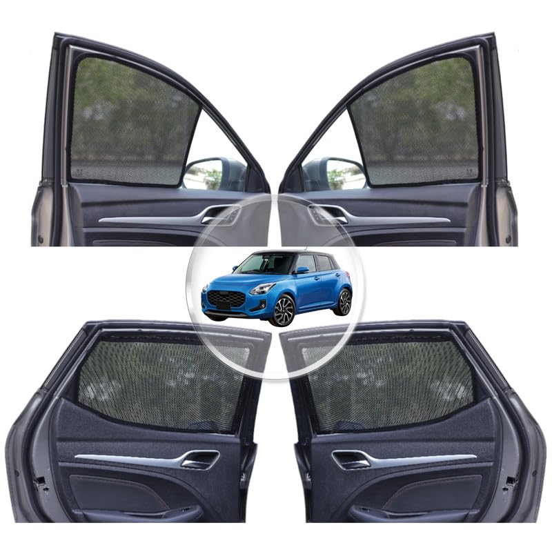 NEODRIFT 'NeoShade' Magnetic Car Sunshades for Hyundai Creta (2020-2026) (Set of 2 - Front Row Only)(UV Protection, Magnetic Grip, Privacy & Heat Control)|B0DWF1W9X3