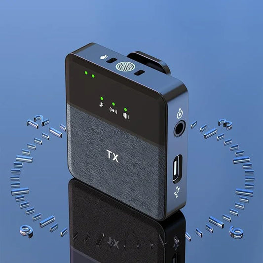 MOCKING BIRD SX9 Wireless Microphone for PC/iPhone, All Smartphones & Camera Collar mic (2 Microphones 1 Receiver) Ultra-Long Life 360 ° Noise Reduction HD Radio Double vlog/Live/Video Recording.|B0CTTKGTWV