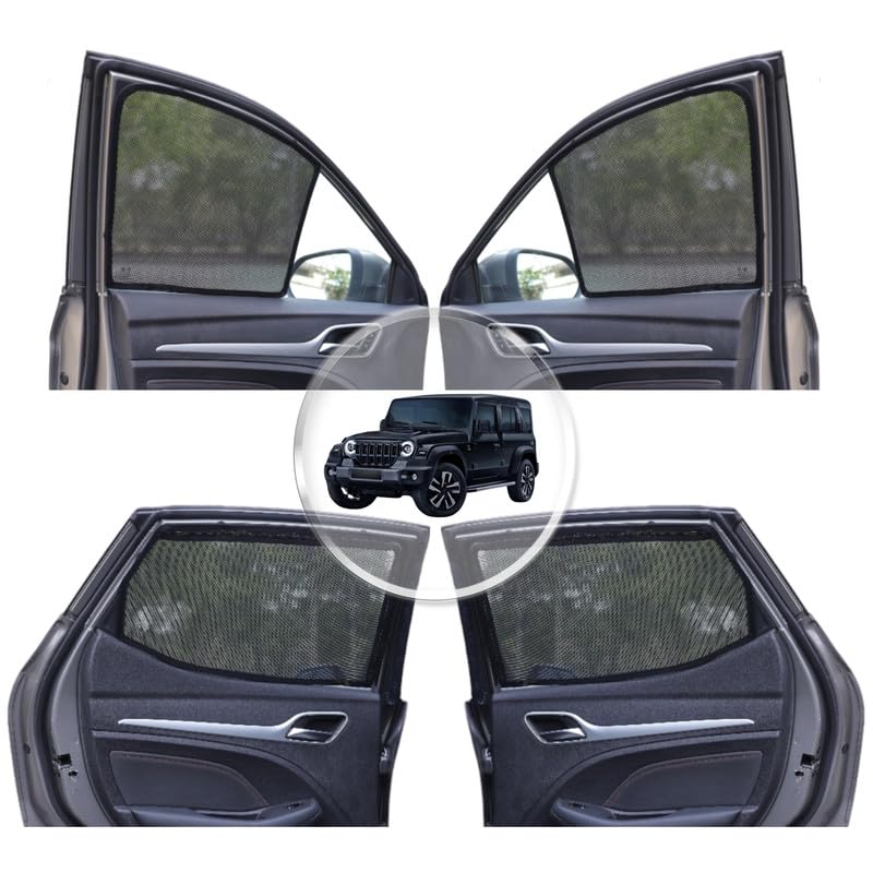 NEODRIFT 'NeoShade' Magnetic Car Sunshades for Hyundai Creta (2020-2026) (Set of 2 - Front Row Only)(UV Protection, Magnetic Grip, Privacy & Heat Control)|B0DWF1W9X3