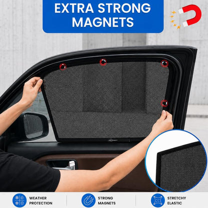 NEODRIFT 'NeoShade' Magnetic Car Sunshades for Hyundai Creta (2020-2026) (Set of 2 - Front Row Only)(UV Protection, Magnetic Grip, Privacy & Heat Control)|B0DWF1W9X3