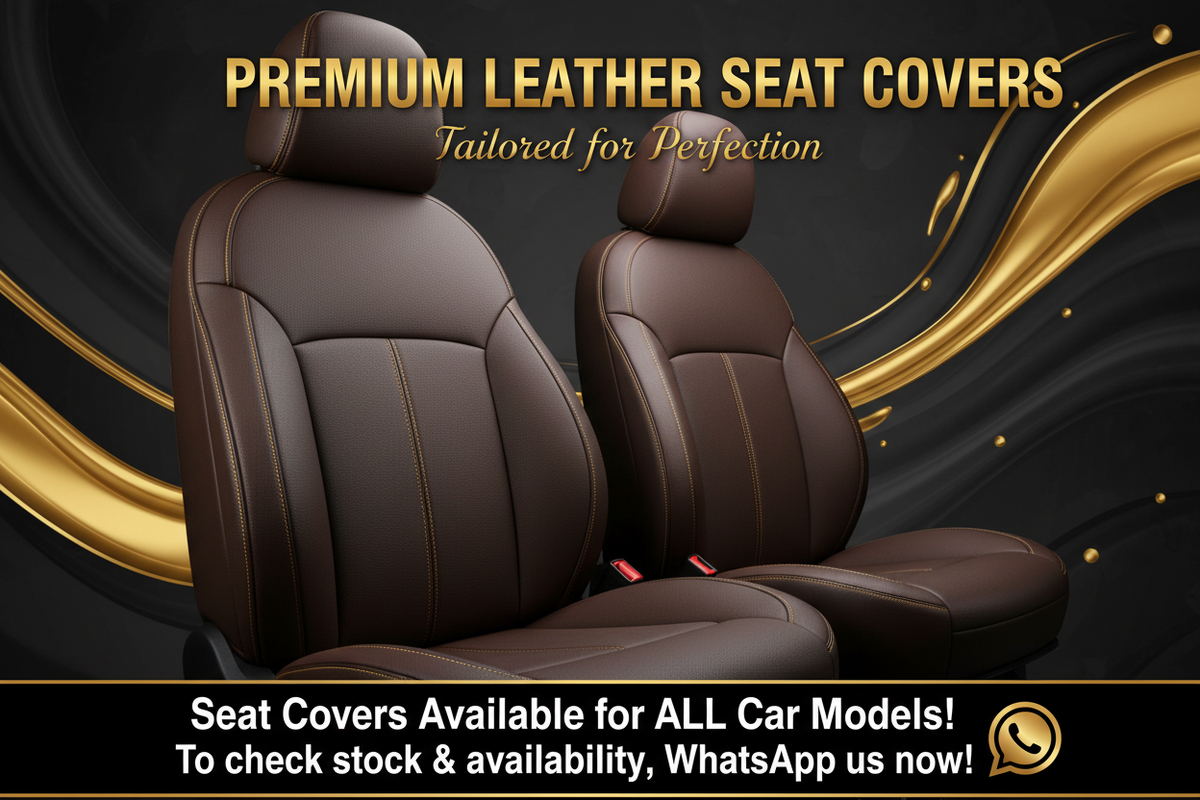 Premium Heavy Nappa Leather Car Seat Covers | Bucket Fitting | Luxury & Comfortable Car Seat Cover