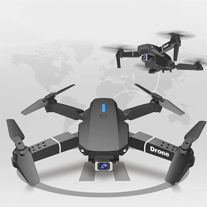 E99 Pro Foldable Remote Control Drone with Dual Camera, 2 Batteries, HD Camera