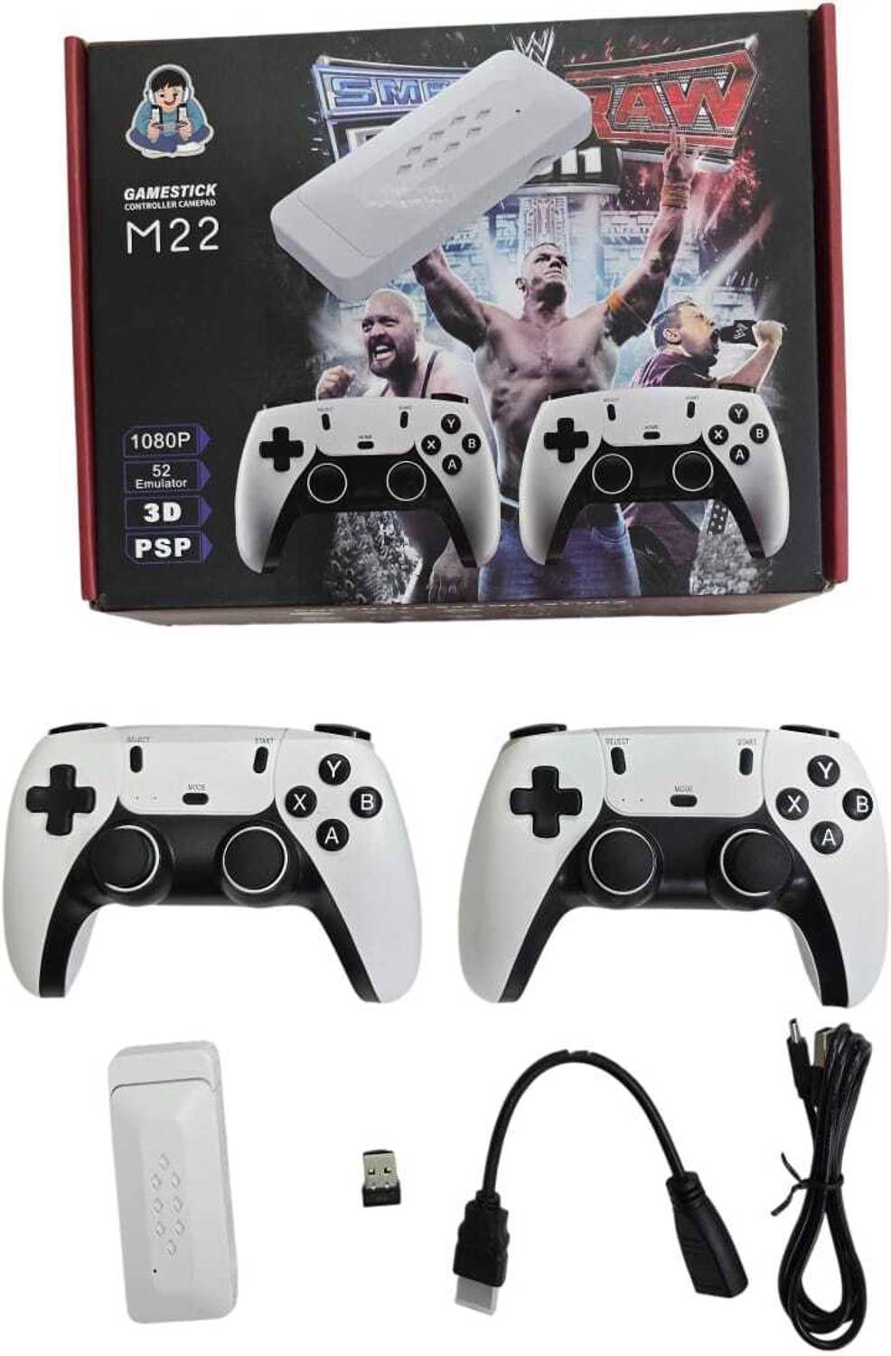 M22 4K Retro Gaming Console with Wireless Controllers